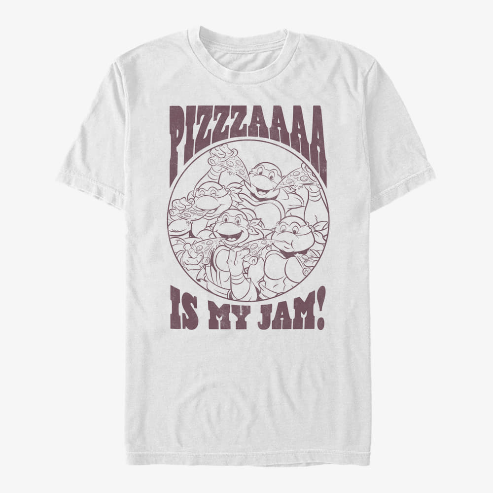 majice kratkih rukava Merch Nickelodeon Teenage Mutant Ninja Turtles - PIZZA IS MY JAM Unisex T-Shirt White