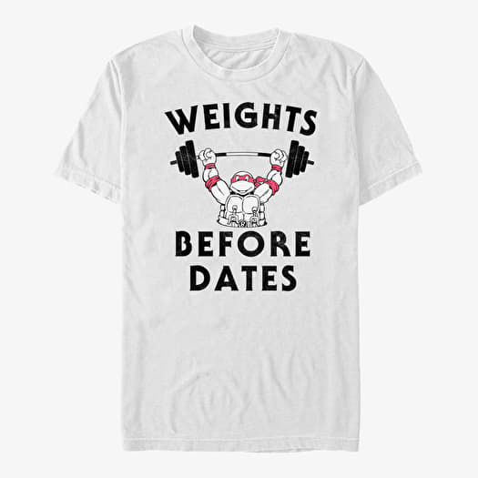 Tricou Merch Nickelodeon Teenage Mutant Ninja Turtles - WEIGHTS BEFORE DATES Unisex T-Shirt White