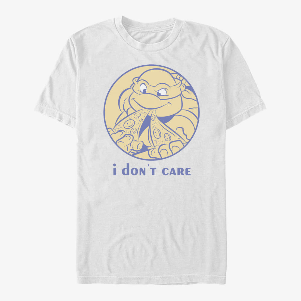 majice kratkih rukava Merch Nickelodeon Teenage Mutant Ninja Turtles - I DON'T CARE Unisex T-Shirt White