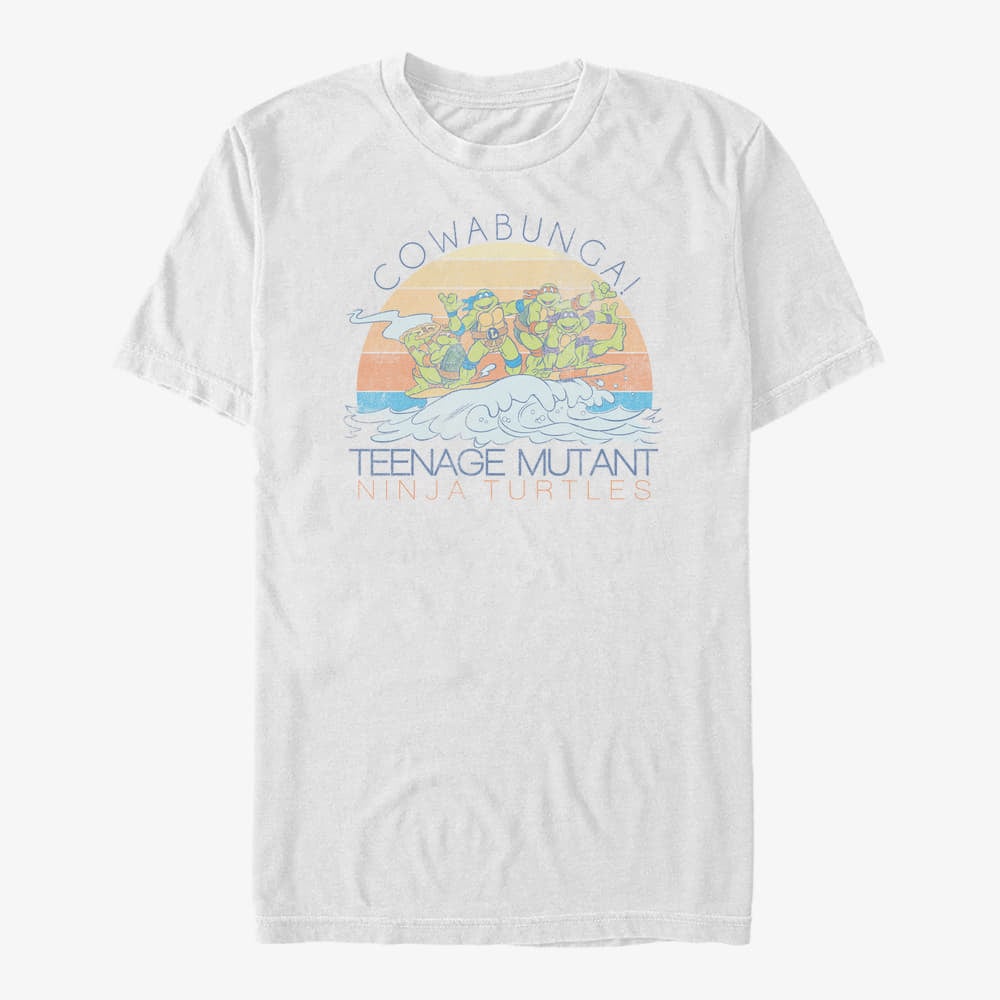 T-shirts Merch Nickelodeon Teenage Mutant Ninja Turtles - Cowasurf Unisex T-Shirt White