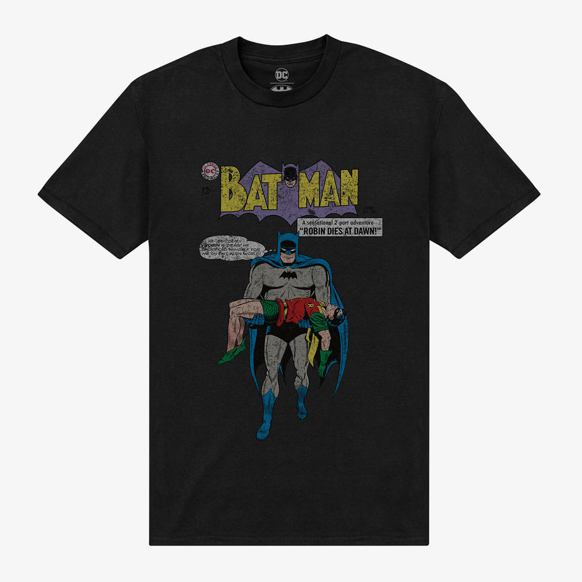 Trička Merch Park Agencies - Batman Robin Dies Unisex T-Shirt Black