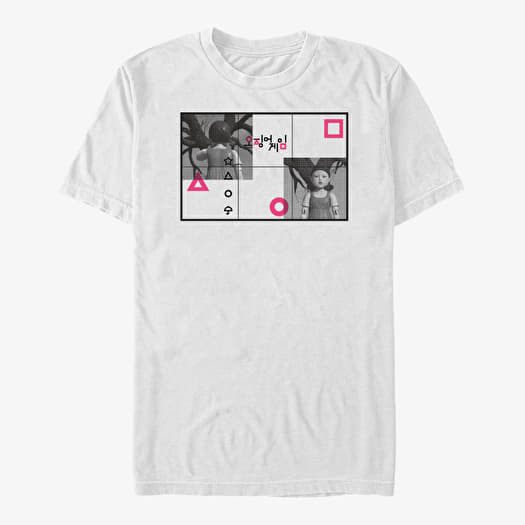 T-särk Merch Netflix Squid Game - Squid Game Tiles Unisex T-Shirt White