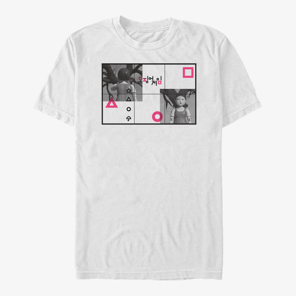 T-särgid Merch Netflix Squid Game - Squid Game Tiles Unisex T-Shirt White