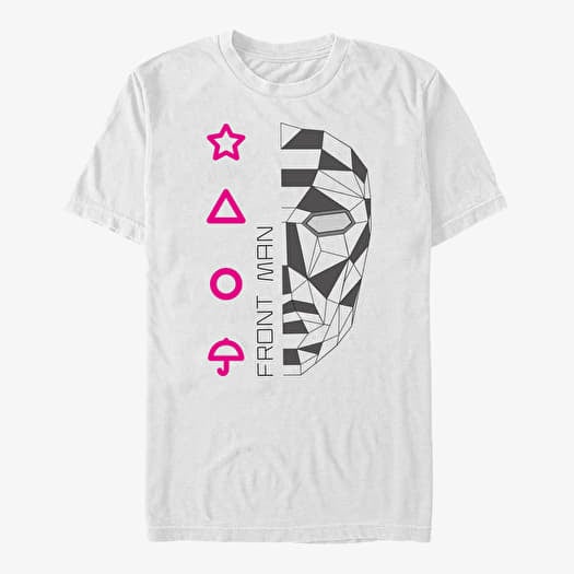T-särk Merch Netflix Squid Game - Front Man Line Art Unisex T-Shirt White