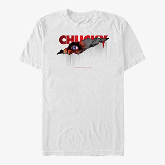 Tričko Merch NBCU Chucky - Tear Chucky Unisex T-Shirt White