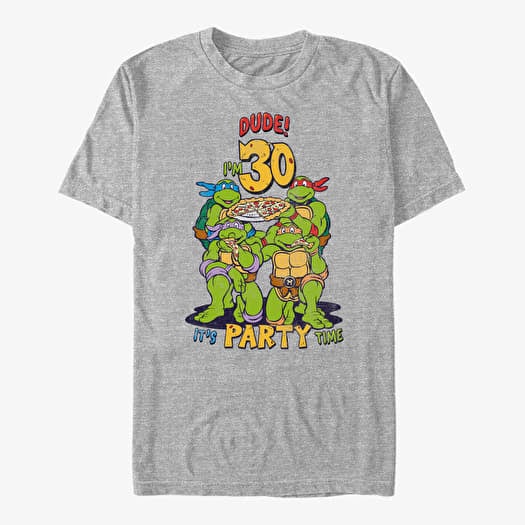 T-shirt Merch Nickelodeon Teenage Mutant Ninja Turtles - Ninja Birthday 30 Unisex T-Shirt Heather Grey