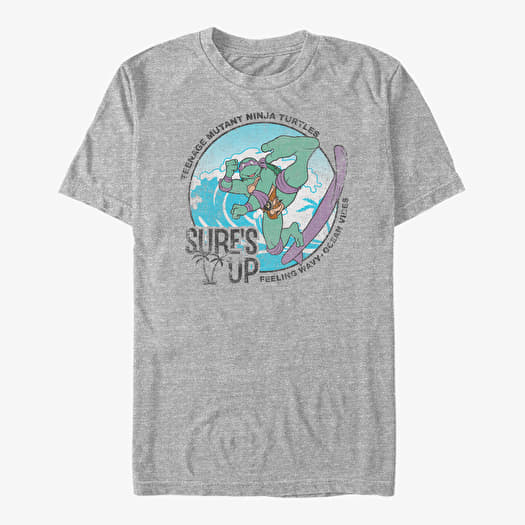 Tričko Merch Nickelodeon Teenage Mutant Ninja Turtles - Don Surf Unisex T-Shirt Heather Grey