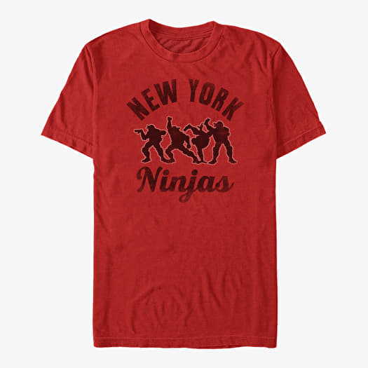 T-shirt Merch Nickelodeon Teenage Mutant Ninja Turtles - Silhouette Ninjas Unisex T-Shirt Red