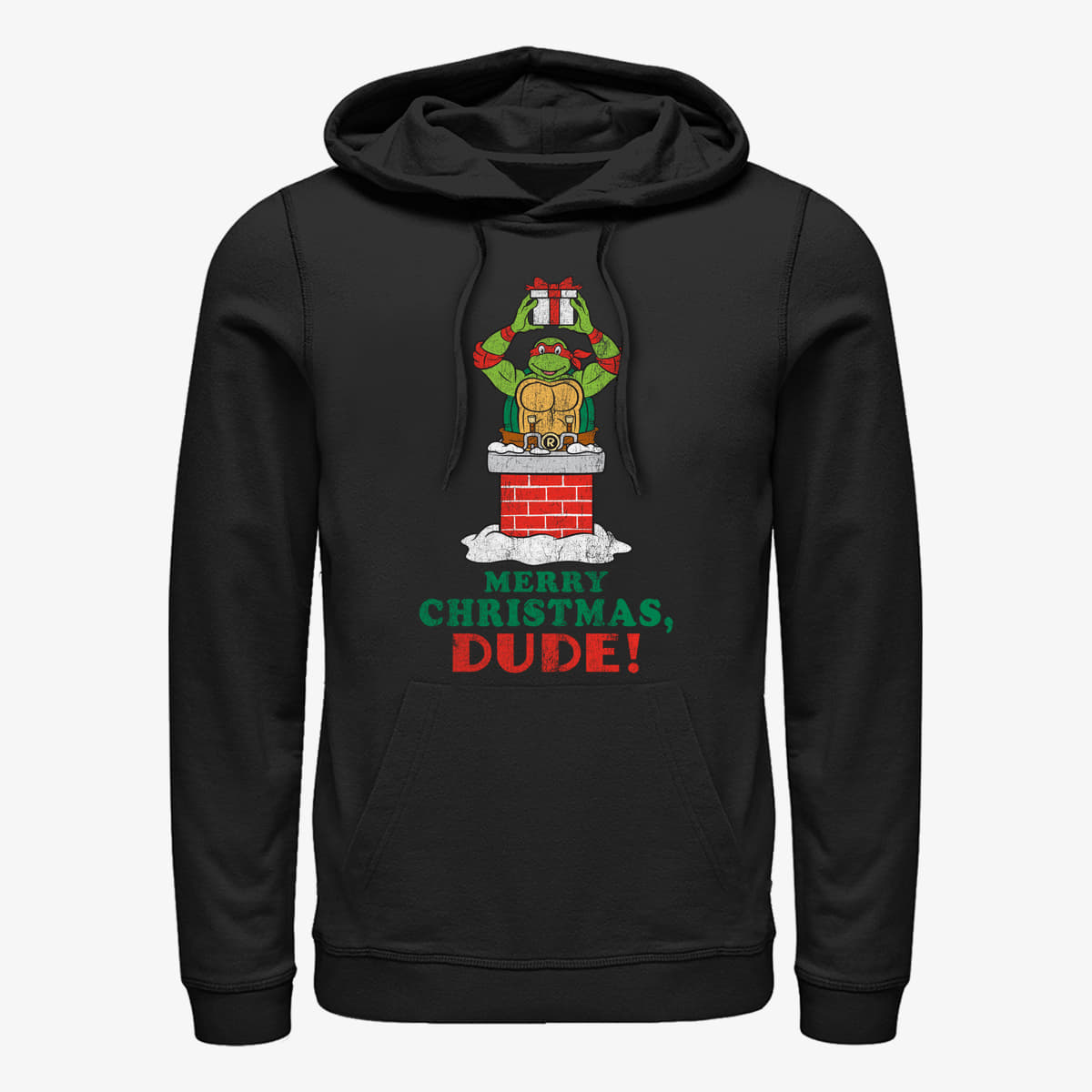 Mikinas ar kapuci un sporta krekli Merch Nickelodeon Teenage Mutant Ninja Turtles - Ralph Chimney Unisex Hoodie Black