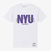 Merch Park Agencies - New York University Script Unisex T-Shirt White