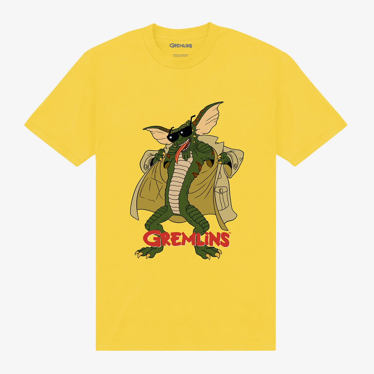 T-särgid Merch Park Agencies - Gremlins Flasher Unisex T-Shirt Yellow
