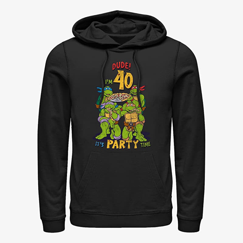 Sweatshirt Merch Paramount Teenage Mutant Ninja Turtles - Ninja Birthday 40 Unisex Hoodie Black