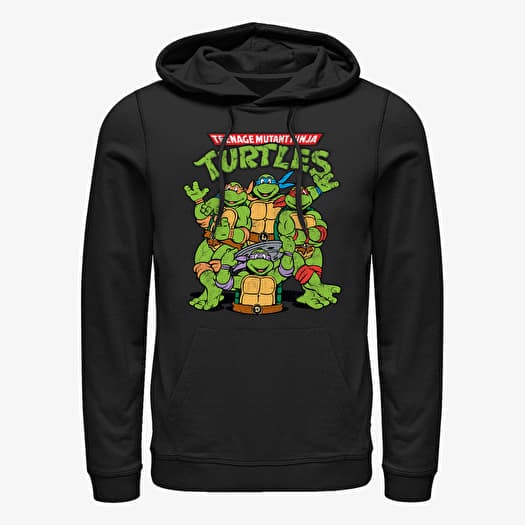 Mikina Merch Paramount Teenage Mutant Ninja Turtles - Turtle Group Unisex Hoodie Black