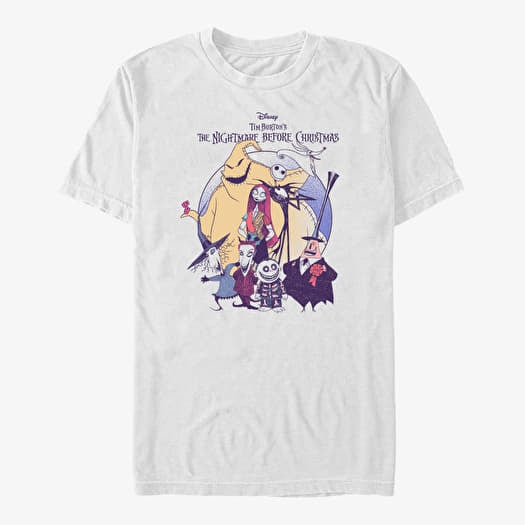 T-shirt Merch Disney Nightmare Before Christmas - NIGHTMARE SCARY GROUP Unisex T-Shirt White
