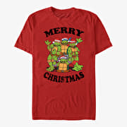 Merch Nickelodeon Teenage Mutant Ninja Turtles - Group Christmas Unisex T-Shirt Red