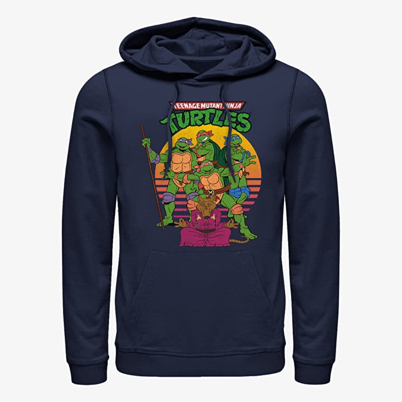 Sweatshirt Merch Paramount Teenage Mutant Ninja Turtles - The Team Unisex Hoodie Navy Blue