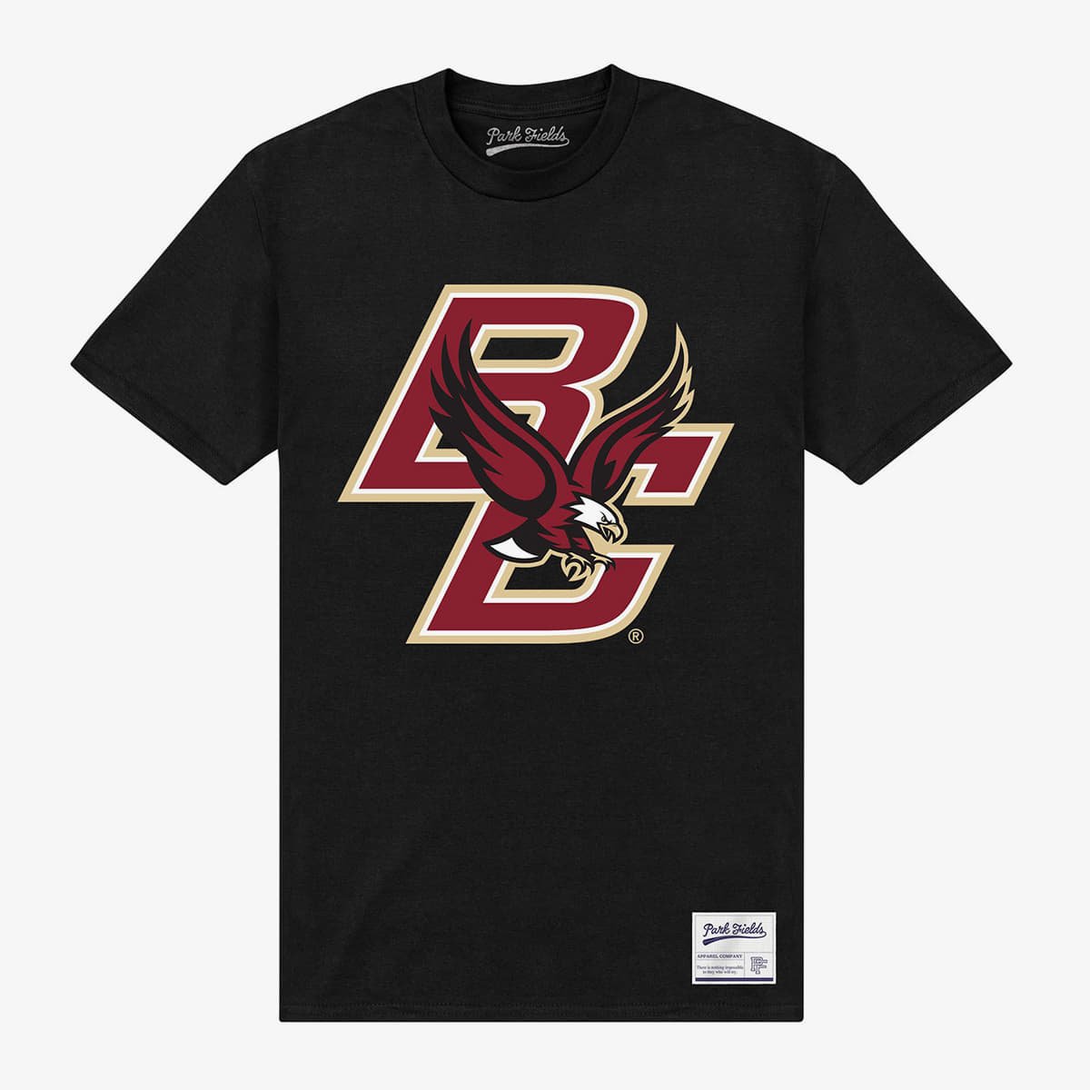 Tričká Merch Park Agencies - Boston College Eagle Unisex T-Shirt Black