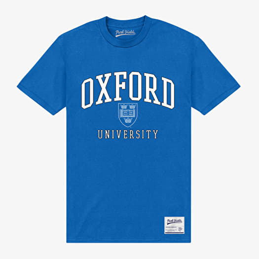 Tričko Merch Park Agencies - Oxford University Crest Unisex T-Shirt Royal Blue