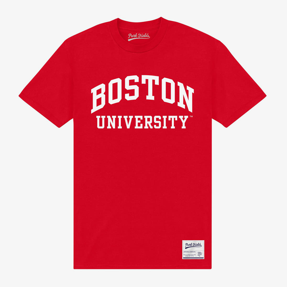 Tričká Merch Park Agencies - Boston University Script Unisex T-Shirt Red