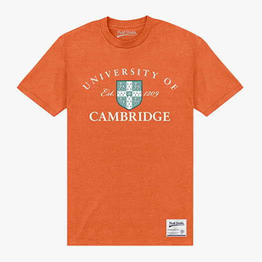 Tričko Merch Park Agencies - University Of Cambridge Est 1209 Unisex T-Shirt Orange