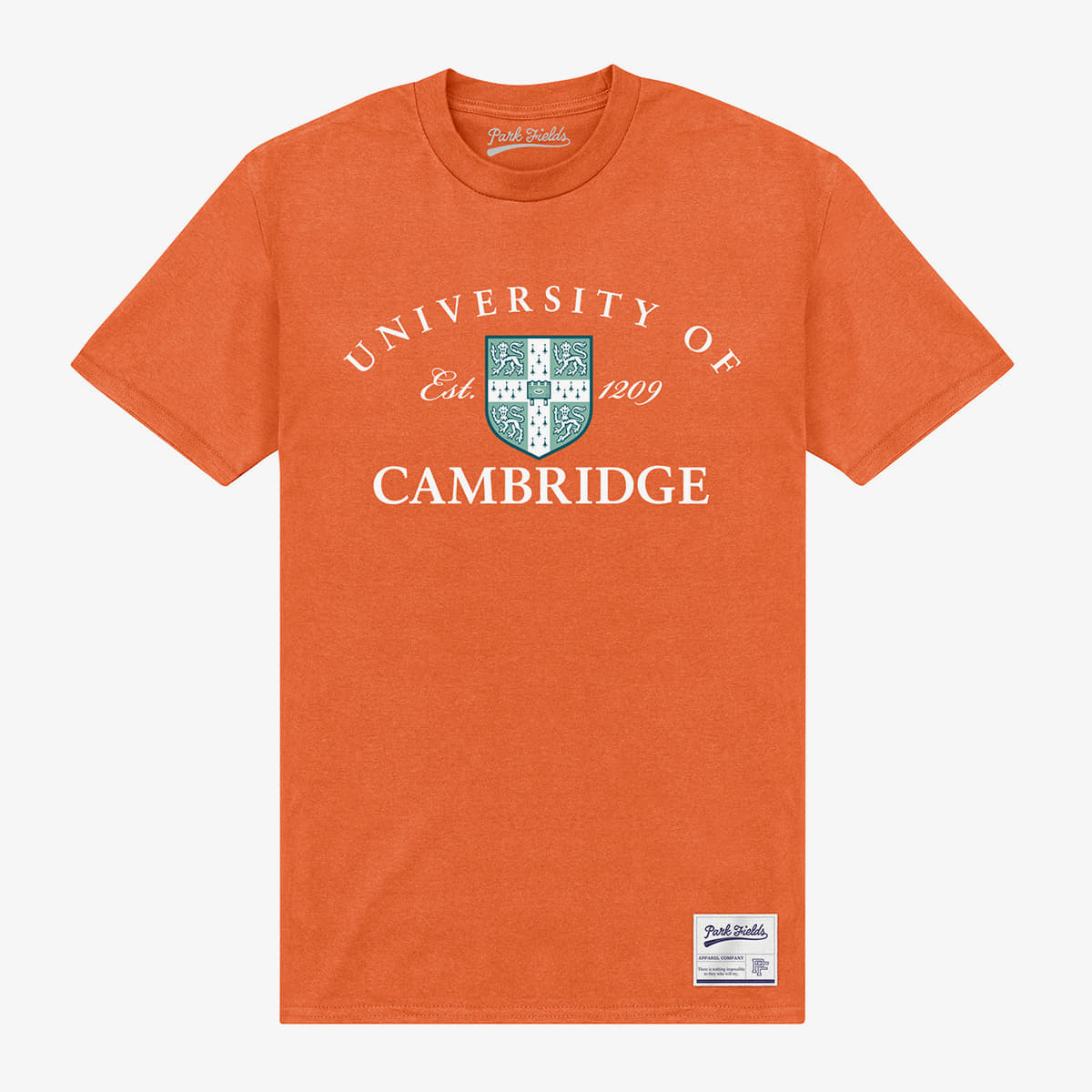 Camisetas Merch Park Agencies - University Of Cambridge Est 1209 Unisex T-Shirt Orange