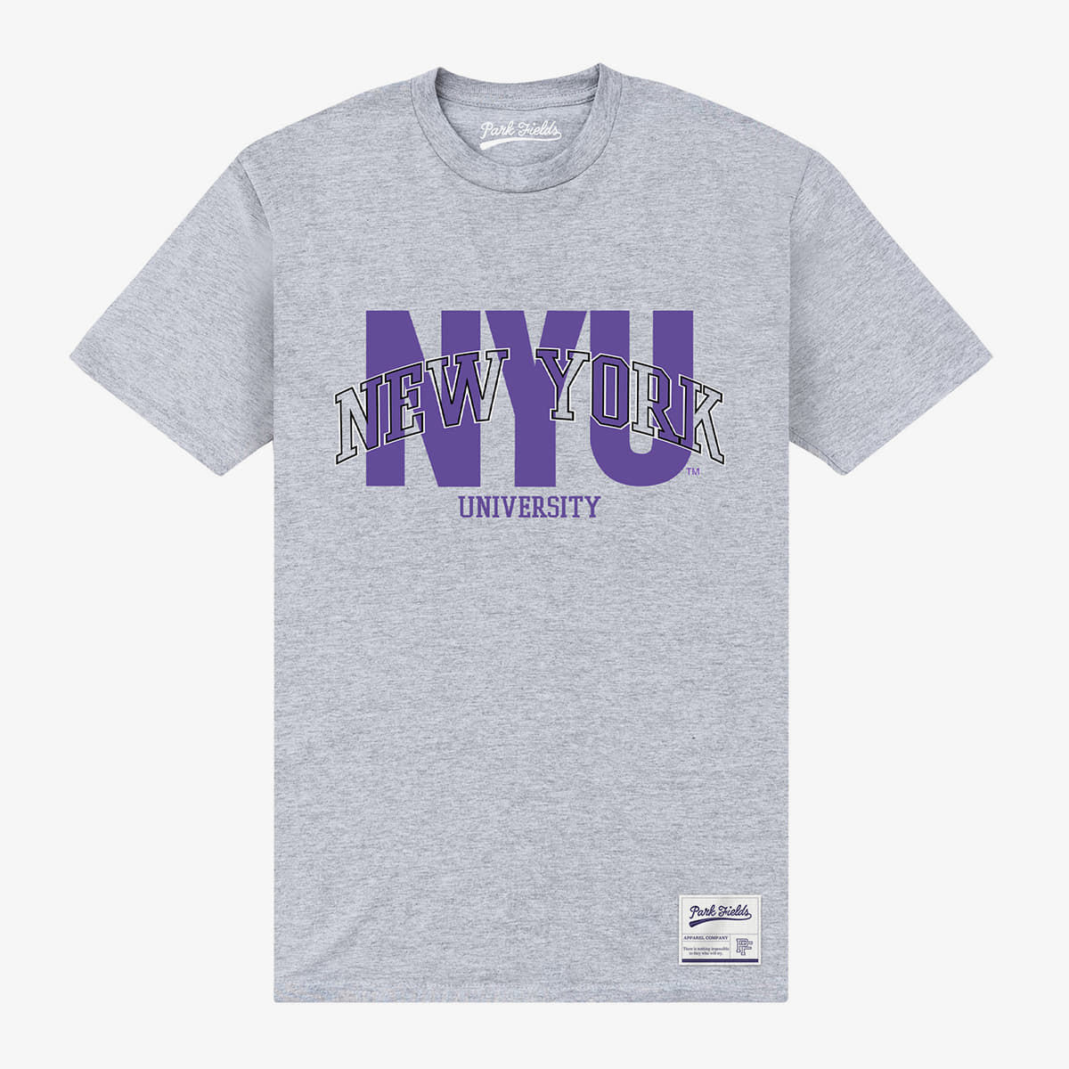 Magliette Merch Park Agencies - New York University Script Unisex T-Shirt Sport Grey