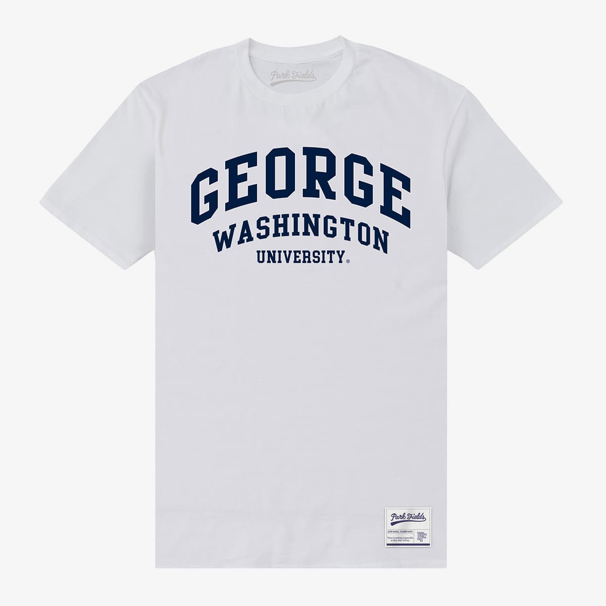 Trička Merch Park Agencies - George Washington University Script Unisex T-Shirt White