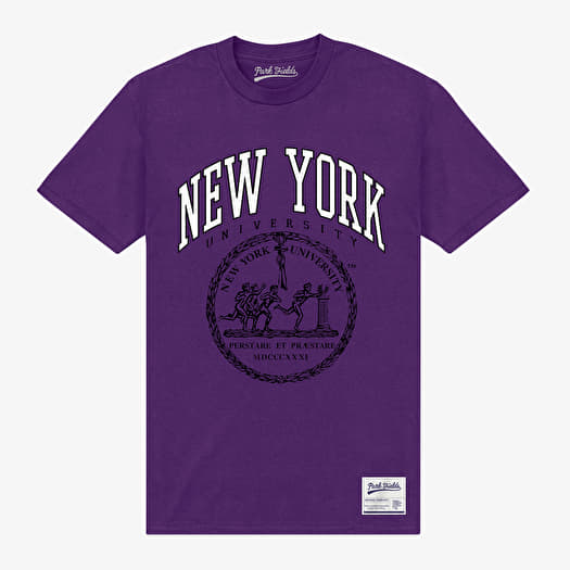 Tričko Merch Park Agencies - New York University Crest Unisex T-Shirt Purple