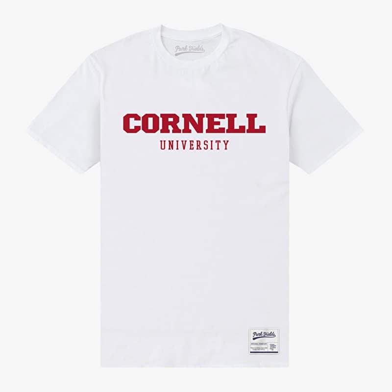 Majica Merch Park Agencies - Cornell University Script Unisex T-Shirt White