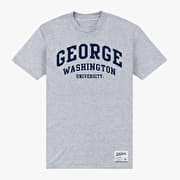 Merch Park Agencies - George Washington University Script Unisex T-Shirt Sport Grey