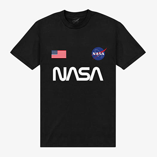 Tričko Merch Park Agencies - NASA Badges Unisex T-Shirt Black