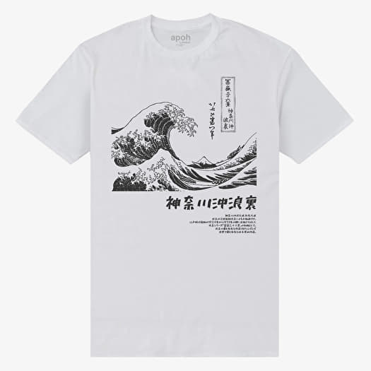 T-shirt Merch Park Agencies - APOH Hokusai Mono Unisex T-Shirt White