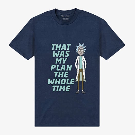 T-shirt Merch Park Agencies - Rick and Morty My Plan Unisex T-Shirt Navy