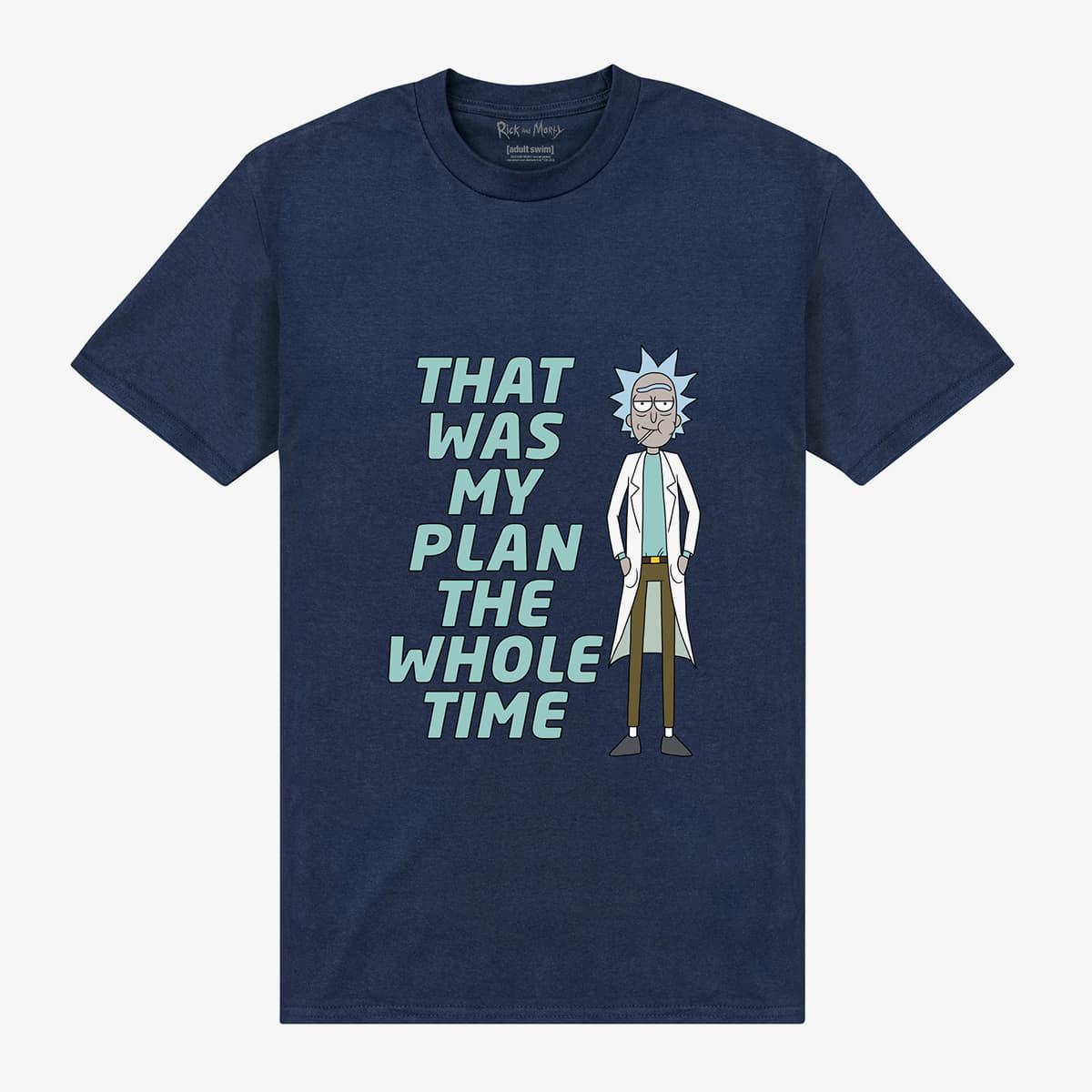 majice kratkih rukava Merch Park Agencies - Rick and Morty My Plan Unisex T-Shirt Navy