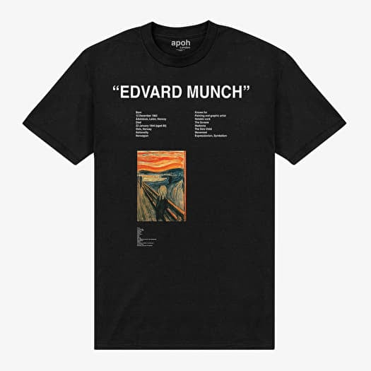 T-shirt Merch Park Agencies - APOH Munch Edvard Unisex T-Shirt Black