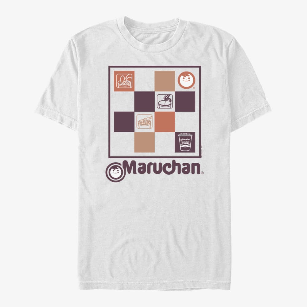 T-shirts Merch Maruchan - CHECKERED MARUCHAN - MUMA0EKGSE_10WHT Unisex T-Shirt White