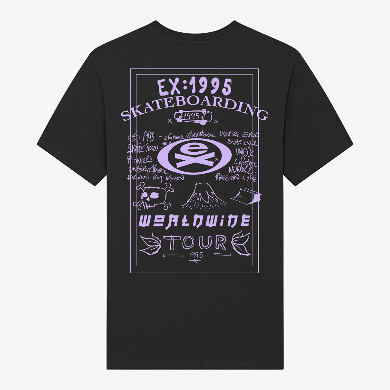 T-shirts Merch Extreme - Worldwide Tour Unisex T-Shirt Black
