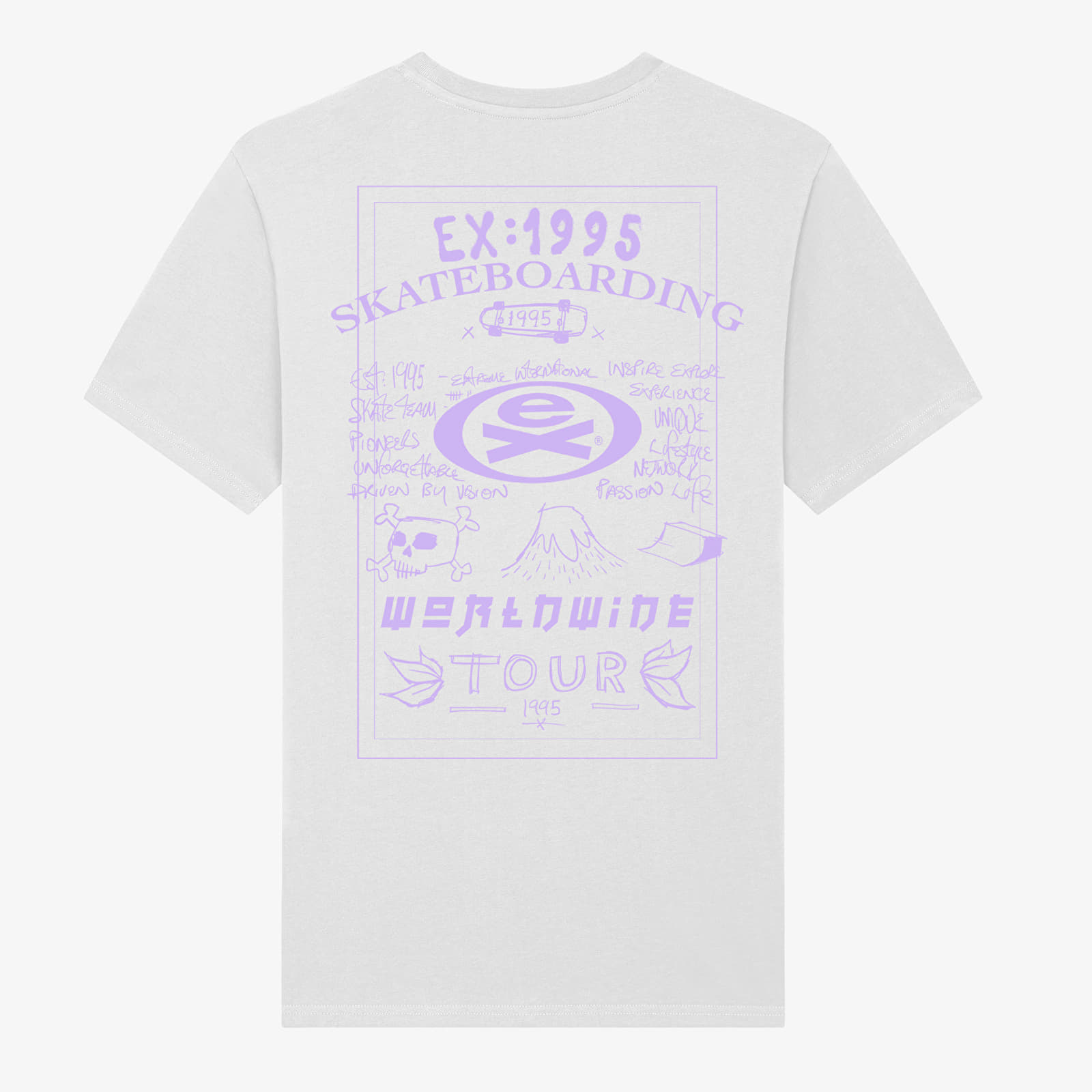 majice kratkih rukava Merch Extreme - Worldwide Tour Unisex T-Shirt White