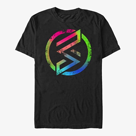Marškinėliai Merch Marvel - MRSW Rainbow Emblem Unisex T-Shirt Black