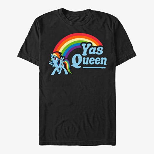 T-shirt Merch Hasbro Vault My Little Pony - Dash Yas Queen Unisex T-Shirt Black