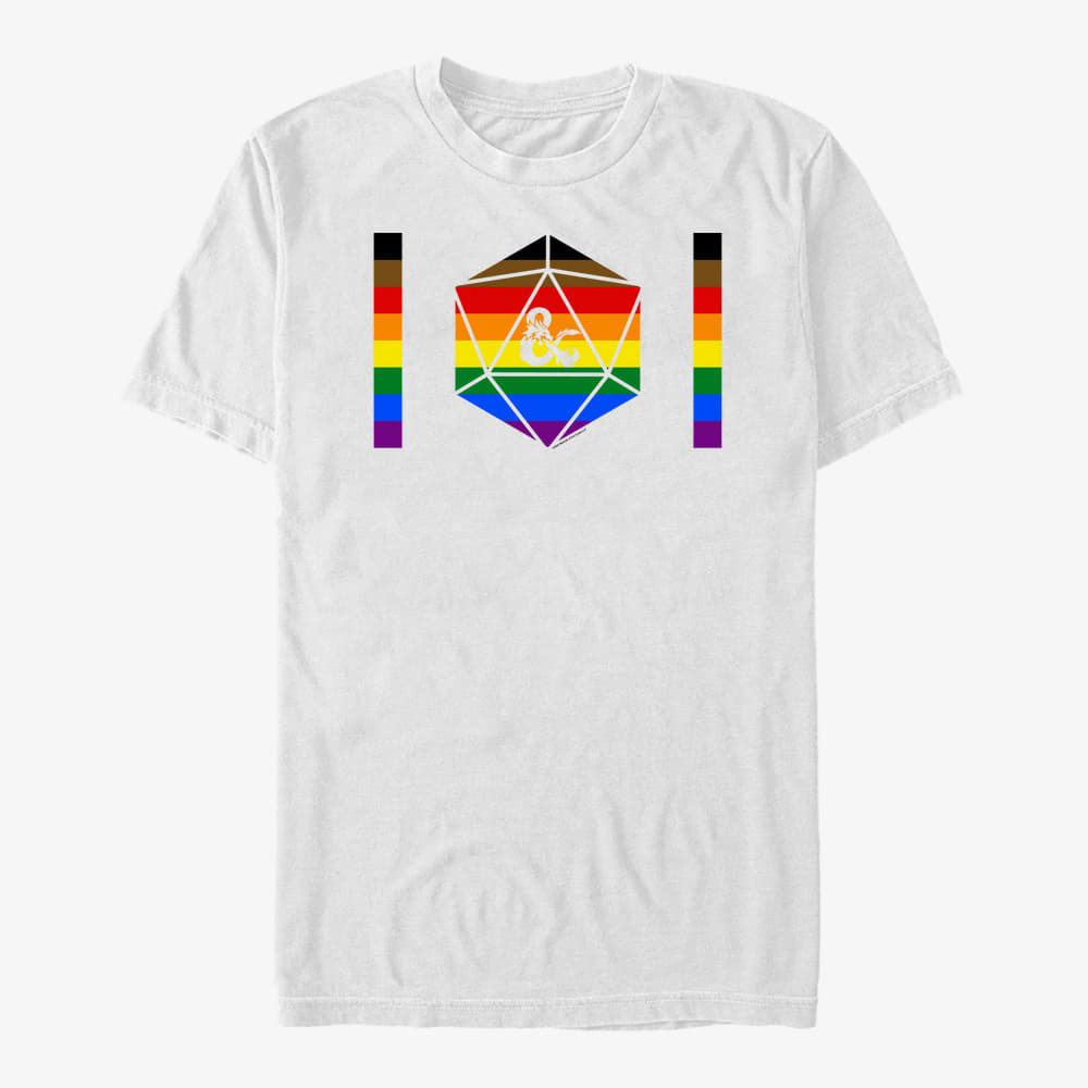 majice kratkih rukava Merch Dungeons & Dragons - Pride Ampersand Unisex T-Shirt White