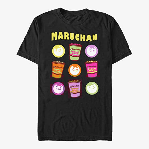 T-shirt Merch Maruchan - MARUCHAN NEON ICONS - MUMA0JBGSE_00BLK Unisex T-Shirt Black