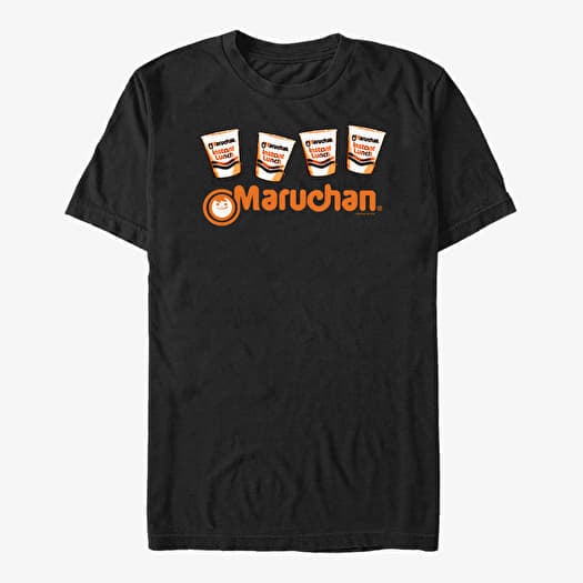 T-shirt Merch Maruchan - MARUCHAN NOODLE CUPS ROW - MUMA0EZGLO_01CHH Unisex T-Shirt Black