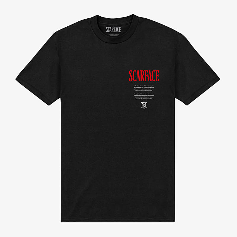 T-Shirt Merch Scarface - Scarface Black and White Photo Unisex T-Shirt Black