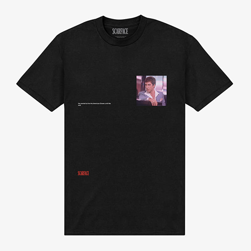 Majice Merch Scarface - Scarface He Wanted To Live The American Dream Unisex T-Shirt Black