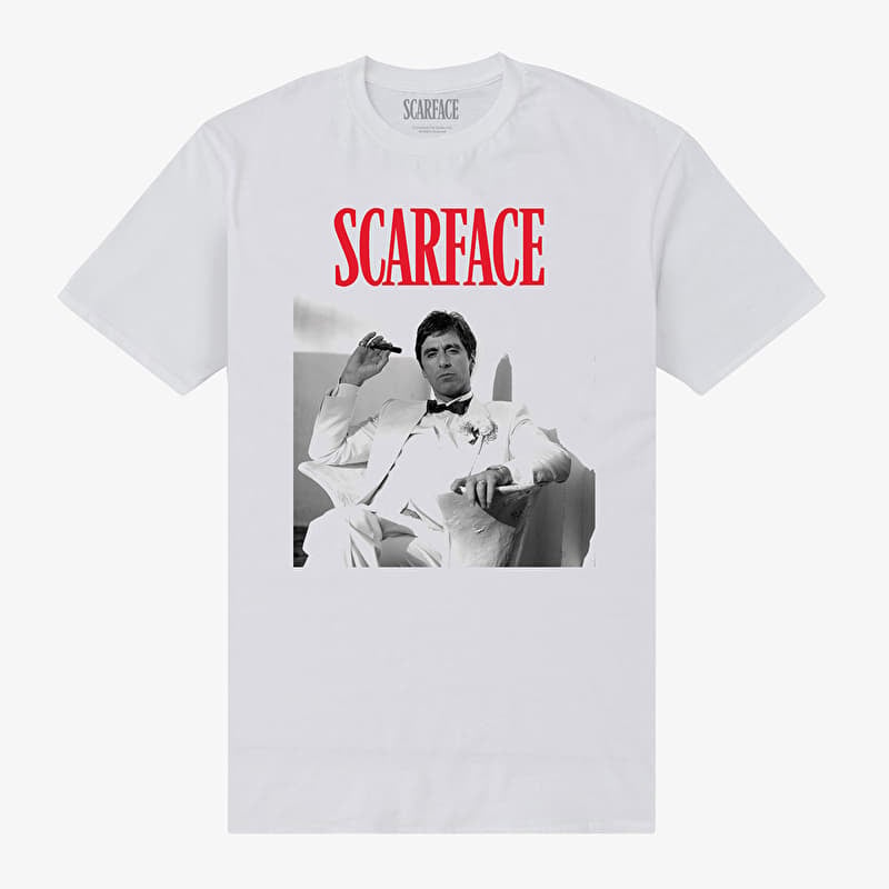 T-Shirt Merch Scarface - Scarface Suit Unisex T-Shirt White