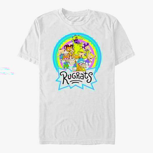 T-shirt Merch Nickelodeon Rugrats - Rainbow Rug Group Unisex T-Shirt White