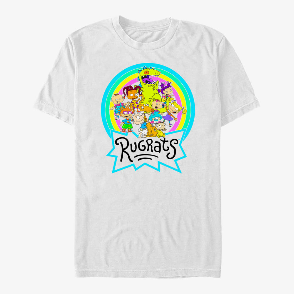 Magliette Merch Nickelodeon Rugrats - Rainbow Rug Group Unisex T-Shirt White