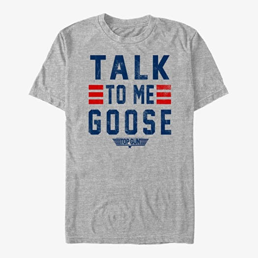 T-shirt Merch Paramount Top Gun - Goose Talk Stack Unisex T-Shirt Heather Grey