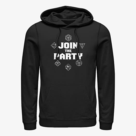 Majica Merch Dungeons & Dragons - JOIN THE PARTY DICE Unisex Hoodie Black